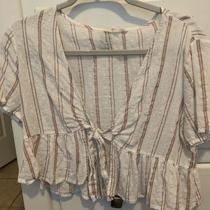 PacSun tie front shirt